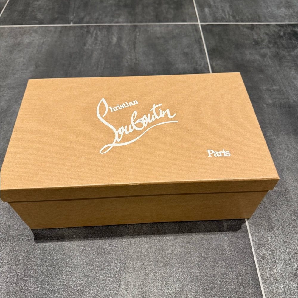 Christian Louboutin Tan Shoe Box. EMPTY